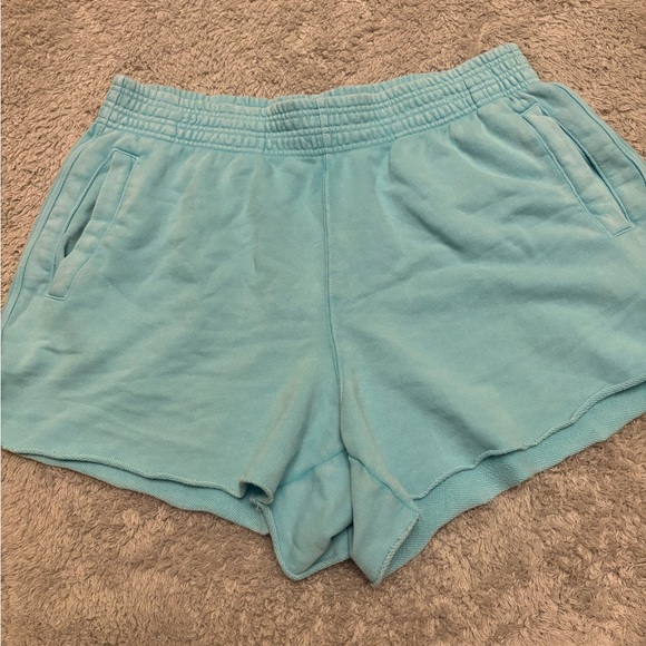 aerie Pants - aerie Aqua Elastic-Waist Athletic Shorts